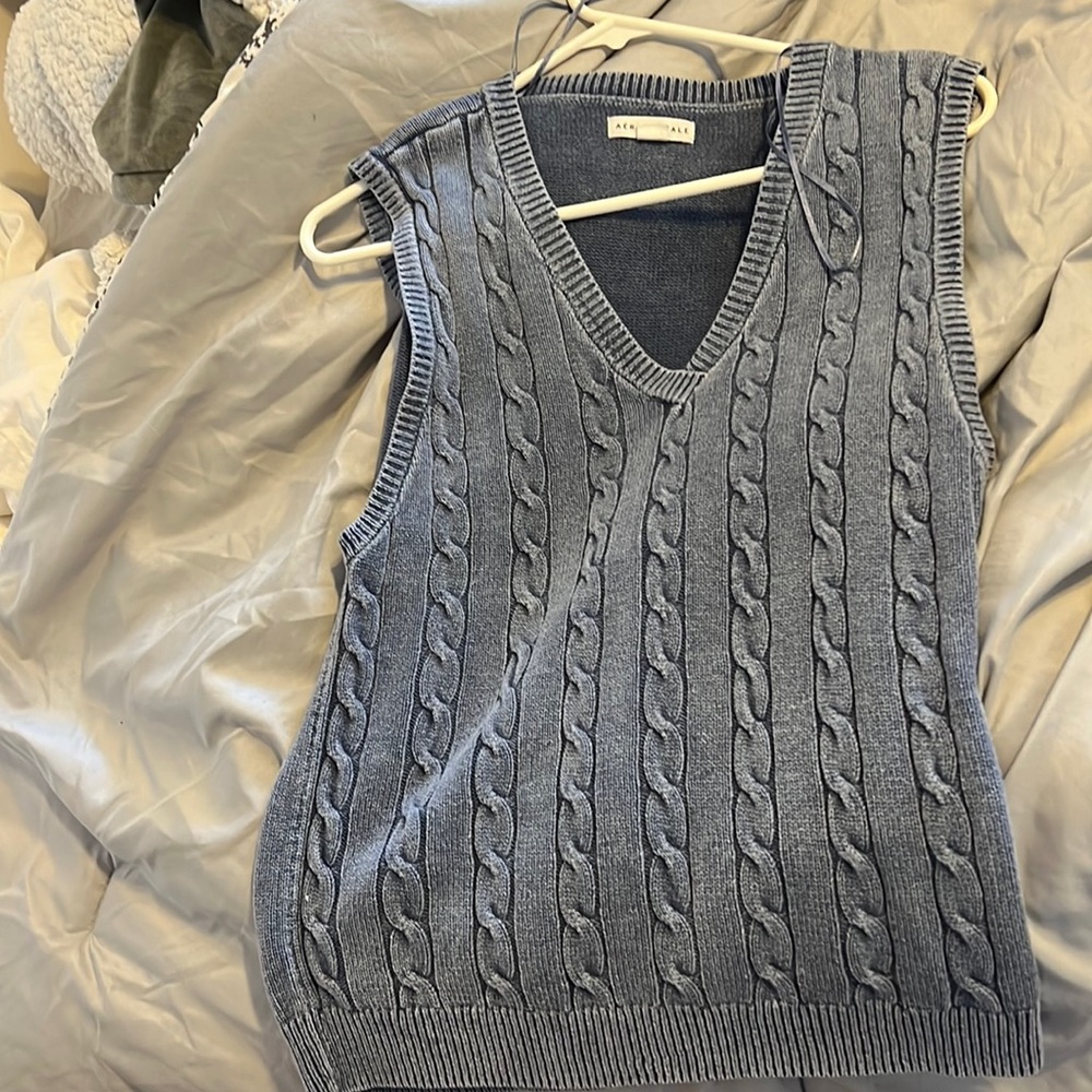 Cute varsity sweater vest , bought for my teen that constantly changes her style